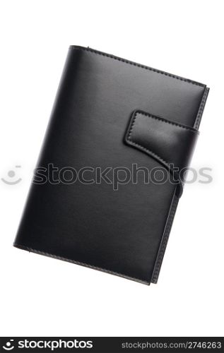 business leather agenda (isolated on white background)