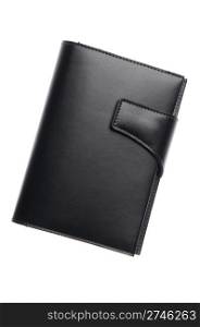 business leather agenda (isolated on white background)