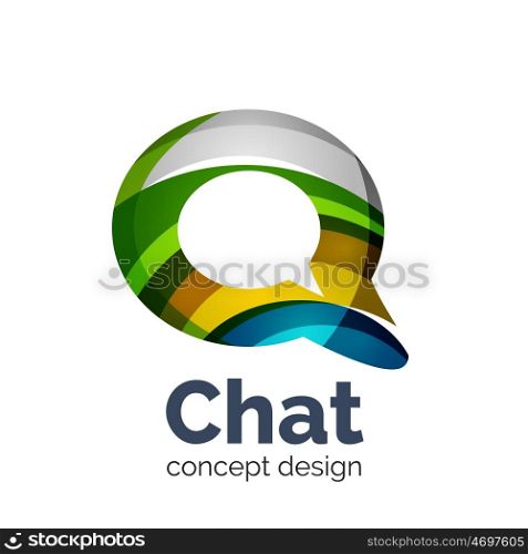 Business logo template - chat cloud. Unusual abstract business logo template - chat cloud