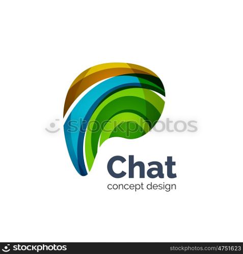 Business logo template - chat cloud. Unusual abstract business logo template - chat cloud