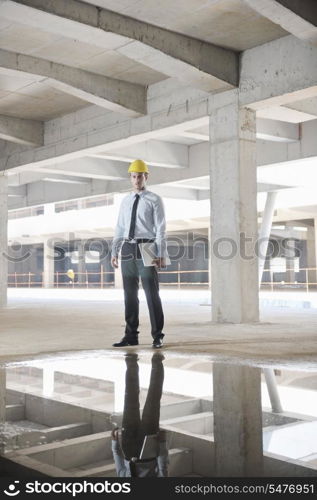 business man Architect engineer manager at construction site project