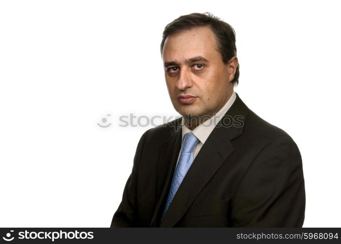 Business man isolated over a white background