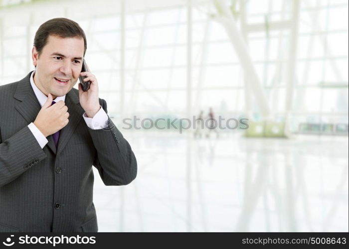 business man on the phone at the office