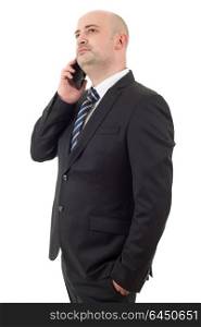 business man on the phone, isolated