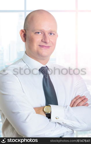 business man portrait. middle ages caucasian business man portrait