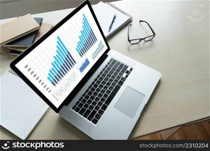 Business Man Sales Increase Revenue Shares and Customer Marketing Sales Dashboard Graphics Concept