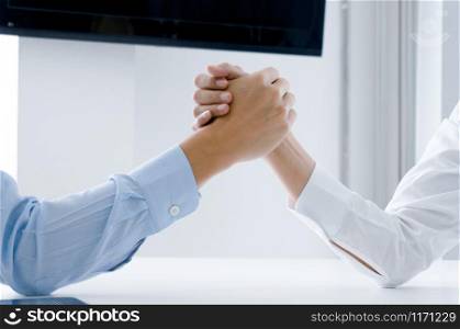 business mans handshake. Business partnership meeting successful concept