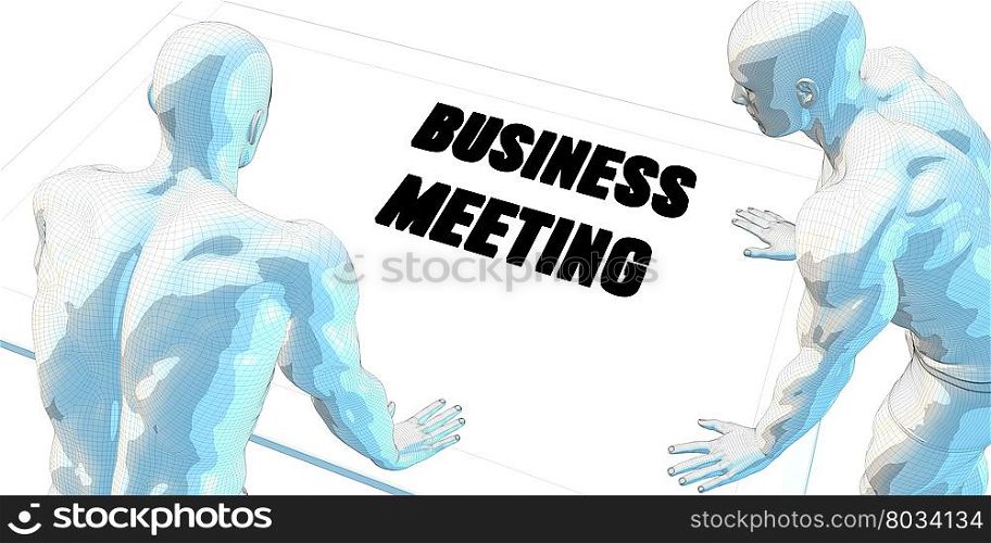 Business Meeting Discussion and Business Meeting Concept Art. Business Meeting