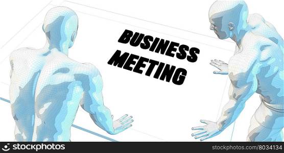 Business Meeting Discussion and Business Meeting Concept Art. Business Meeting