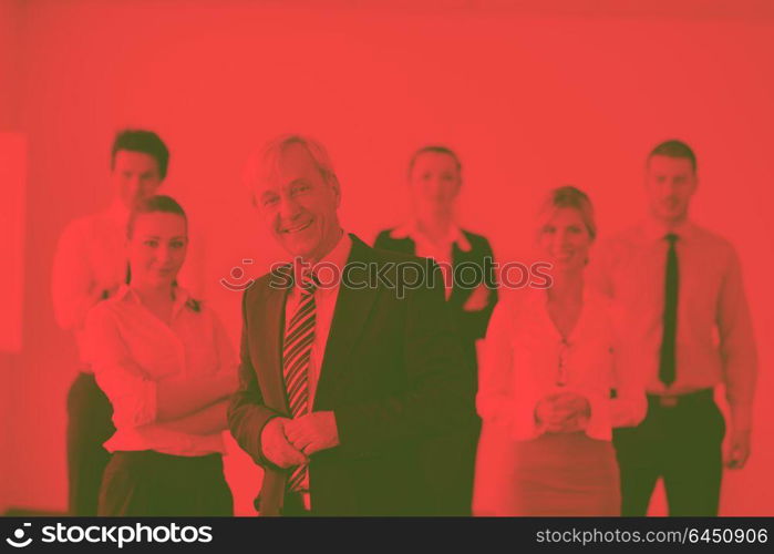 Business meeting - Handsome young Arabic man presenting his ideas to colleagues and listening for ideas for success investments at bright modern office room