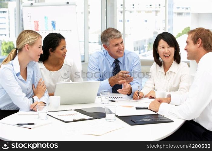 Business meeting in an office