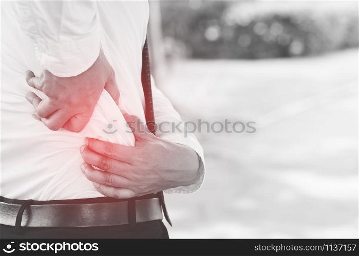 Business men with hip pain Have health problems