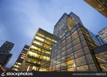 Business office building in London, England, UK