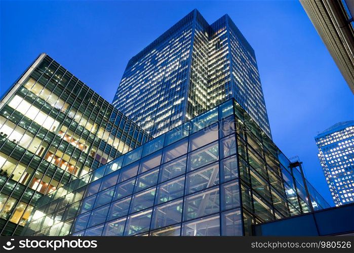 Business office building in London, England, UK