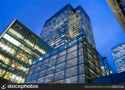 Business office building in London, England, UK