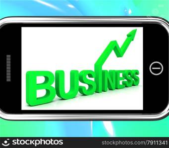 . Business On Smartphone Shows Increasing Sales And High Profits