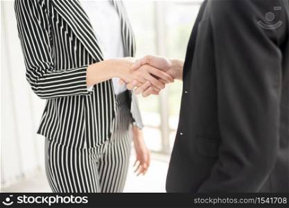 Business people are shaking hand