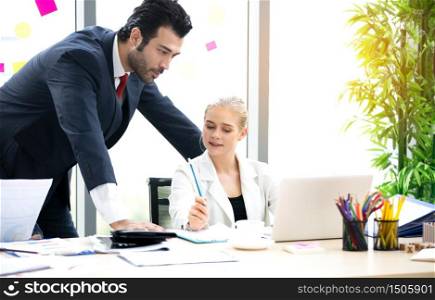 business people discuss and meeting in office