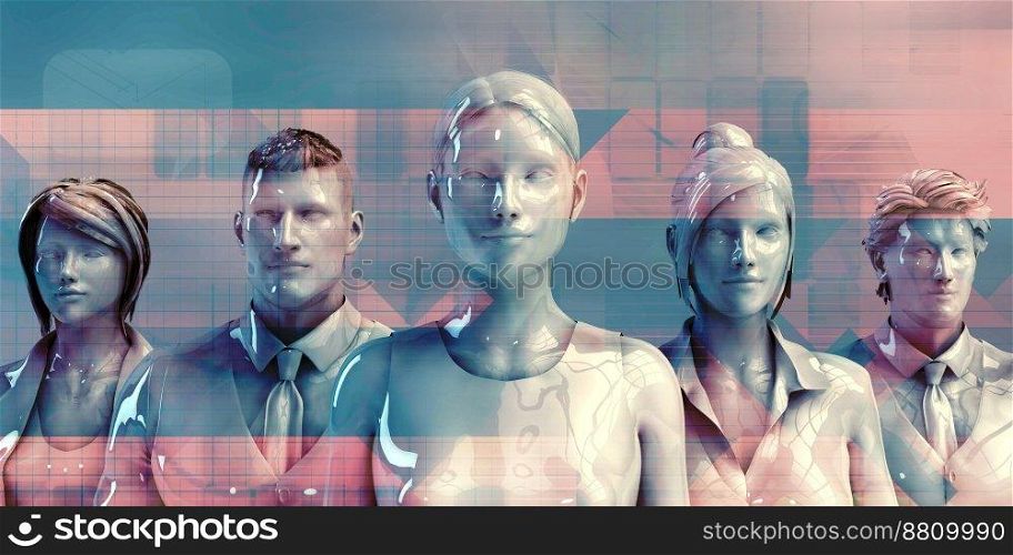 Business People Group Abstract Background Art Concept. Business People Abstract