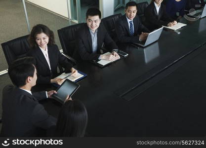 Business people having meeting