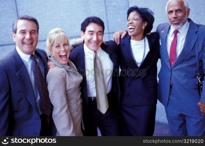 Business People In a Happy Group