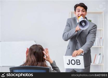 Business people in recruitment concept