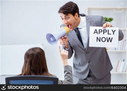 Business people in recruitment concept