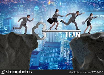 Business people in teamwork concept