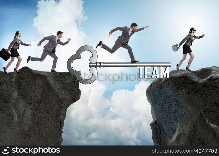 Business people in teamwork concept