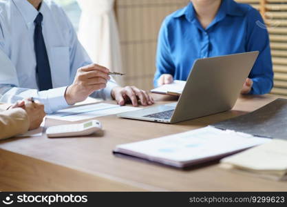 Business People Meeting Design Ideas professional investor working new start up project. businessman and businesswoman working together meeting concept