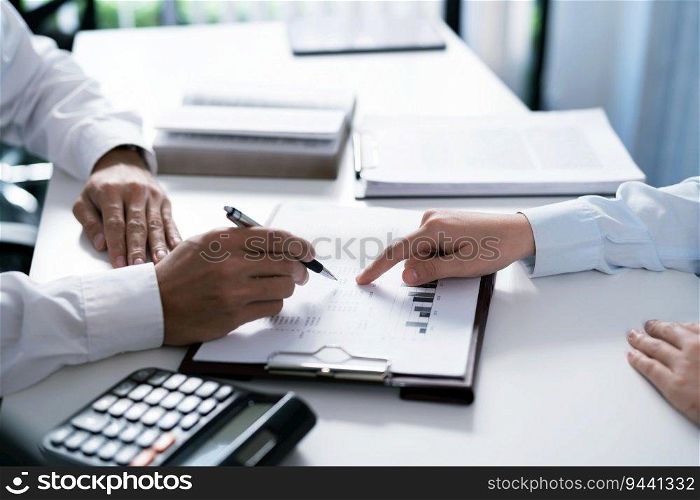 Business People Meeting Design Ideas professional investor working new start up project. businessman and businesswoman working together 