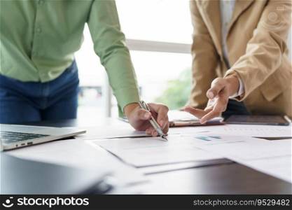 Business People Meeting Design Ideas professional investor working new start up project. businessman and businesswoman working together meeting concept.