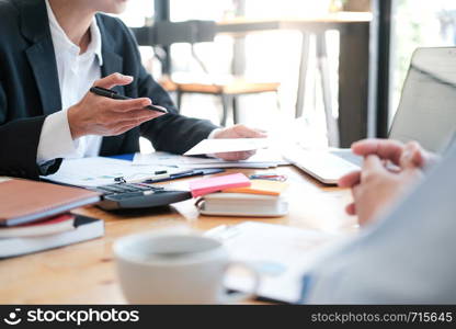 Business People Meeting Design Ideas professional investor working new start up project. Concept. business planning in office.