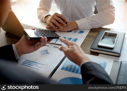 Business People Meeting Design Ideas professional investor working new start up project. Concept. business planning in office.