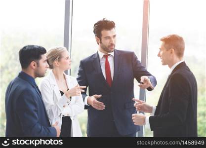 Business people meeting the strategy of growth for the company in the organization