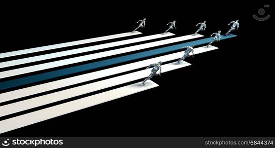 Business People Racing or Running in a Race. Business People Racing. Business People Racing