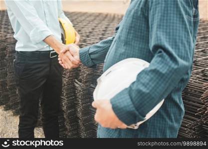 Business people shaking hands agreement success project estate building construction,Hand shake agreement concept
