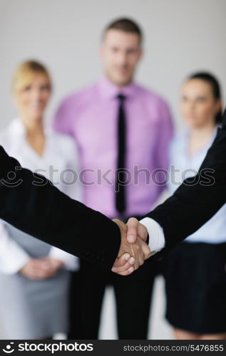 business people team at a meeting in a light and modern office environment.