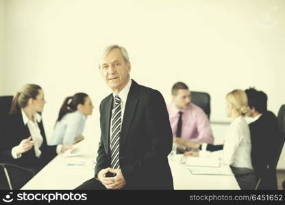 business people team at a meeting in a light and modern office environment.