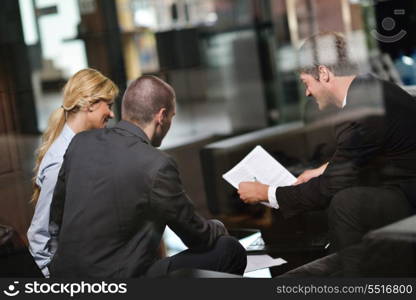 business people team group on a meeting have success and make deal