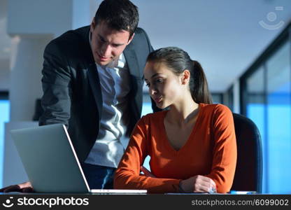 business people team on meeting at bright office space