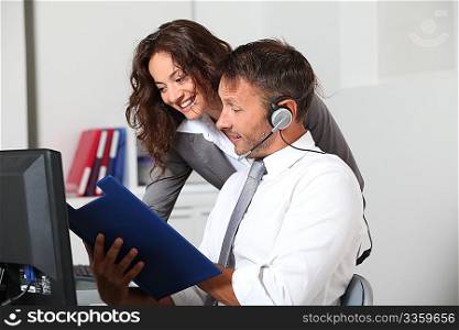 Business people working in the office