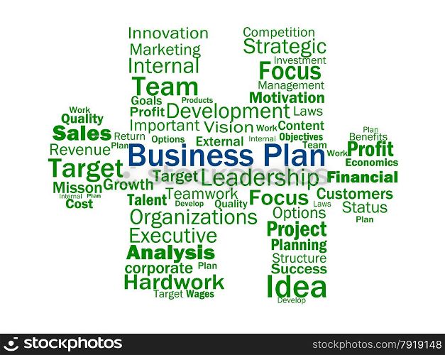 Business Plan Showing Aims Strategy Plans Or Planning