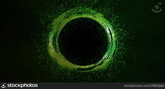Business Portal Circle Eclipse Black Hole Concept Abstract. Business Portal
