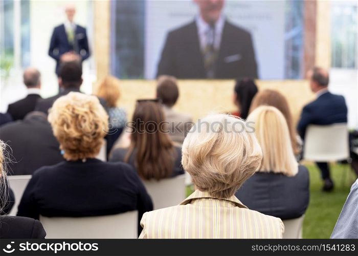 Business presentation or professional conference