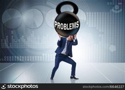 Business problem and challenge concept with businessman