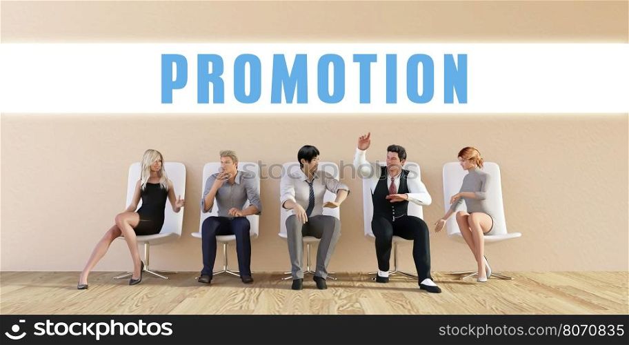 Business Promotion Being Discussed in a Group Meeting. Business Promotion