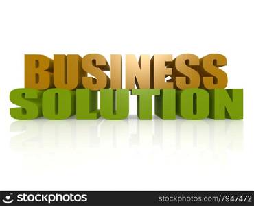 Business Solution image with hi-res rendered artwork that could be used for any graphic design.. Business Solution