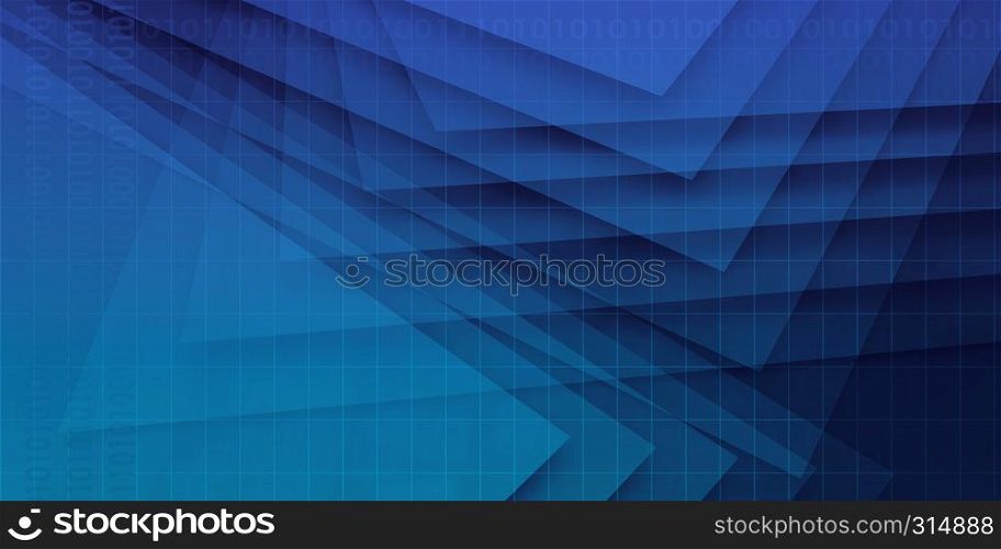 Business Solutions Presentation Background in Geometric Design. Business Solutions