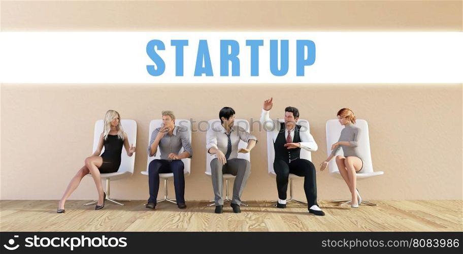 Business Startup Being Discussed in a Group Meeting. Business Startup